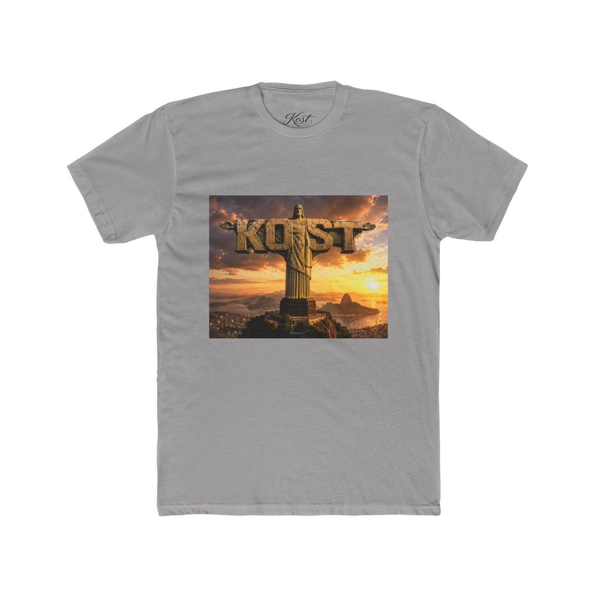 Christ the Redeemer Sunset T-Shirt – KOST Scripture Graphic Tee