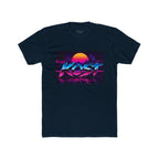 Retro Sunset "ROST" Graphic Tee — 80s Vaporwave Palm Beach T-Shirt
