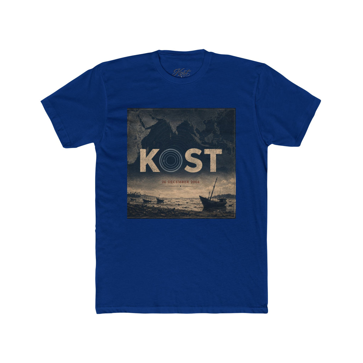 Kost Vintage Coastal Tee – Nautical Sunset Graphic T-Shirt