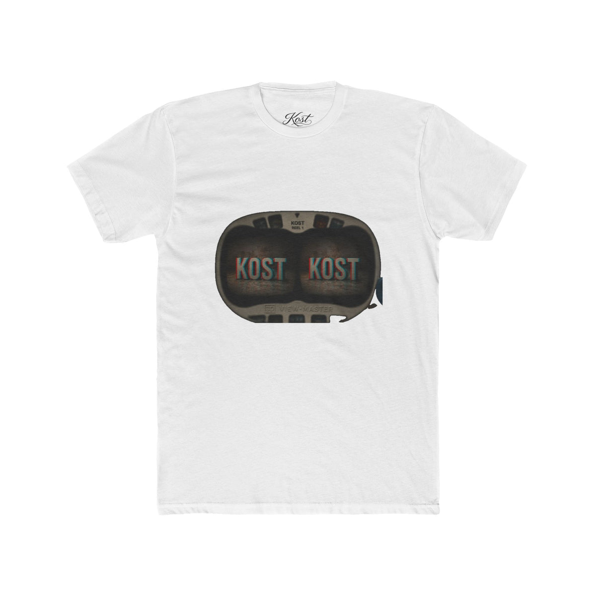 KOST Retro Camera Tee — Vintage Viewfinder Graphic Crew T-Shirt