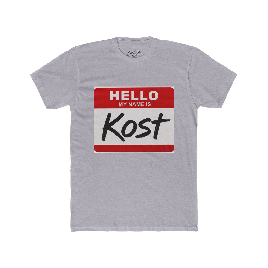 Hello My Name Is Kost T‑Shirt — Name Tag Graphic Tee