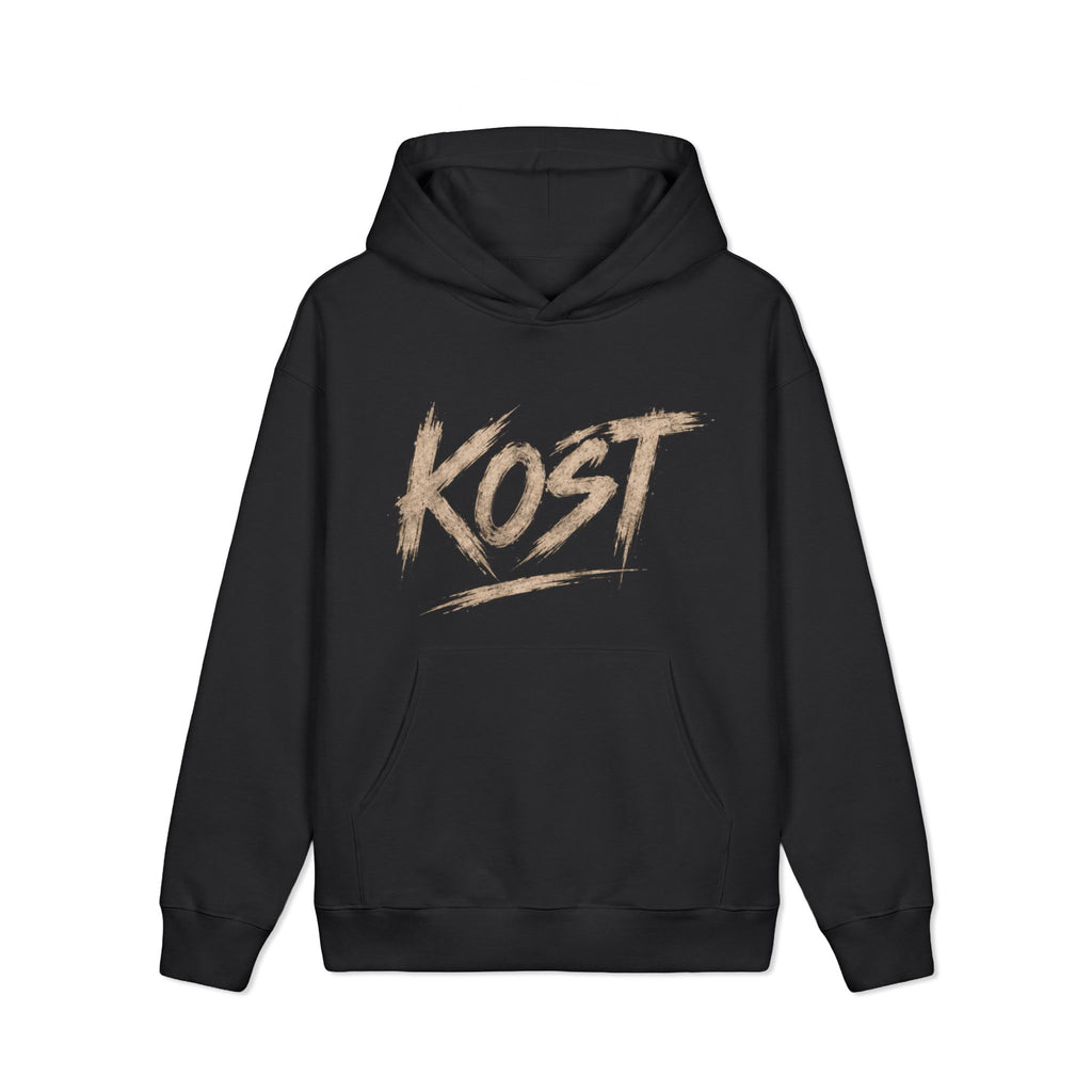 KOST Script Logo Hoodie — Vintage Brushstroke Streetwear Pullover