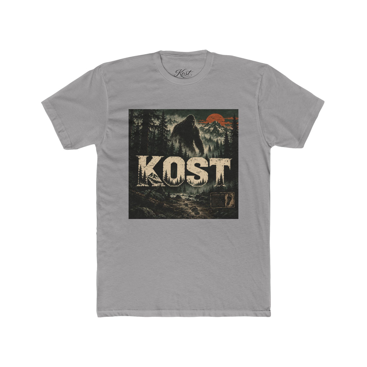 KOST Bigfoot Forest Tee — Vintage Sasquatch Mountain Graphic Shirt