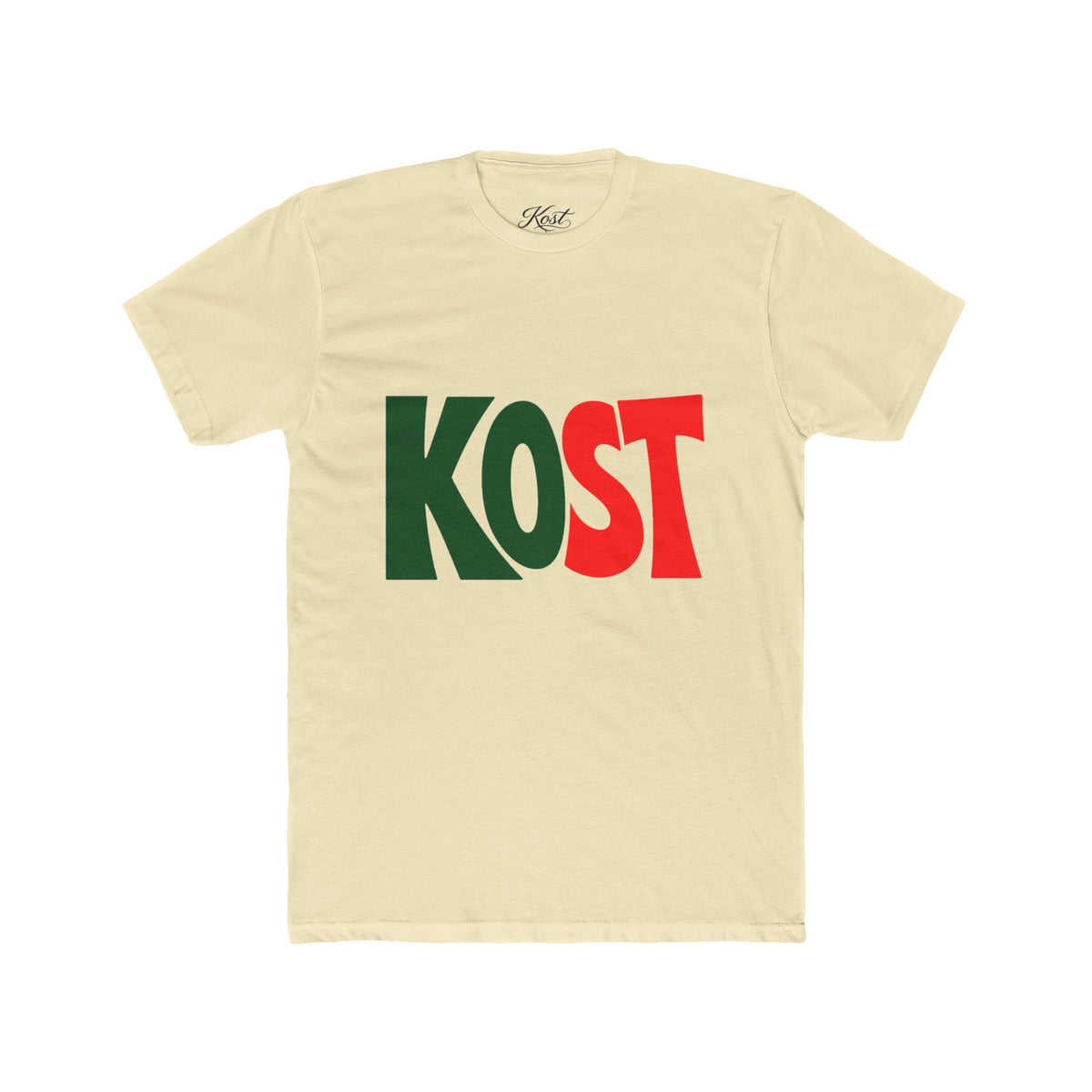 KOST Bold Logo Tee — Retro Red & Green Graphic T-Shirt