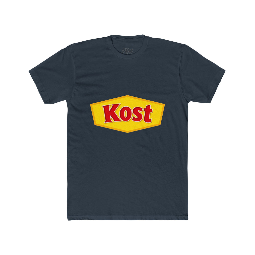 Kost Logo Tee — Retro Yellow & Red Graphic T-Shirt