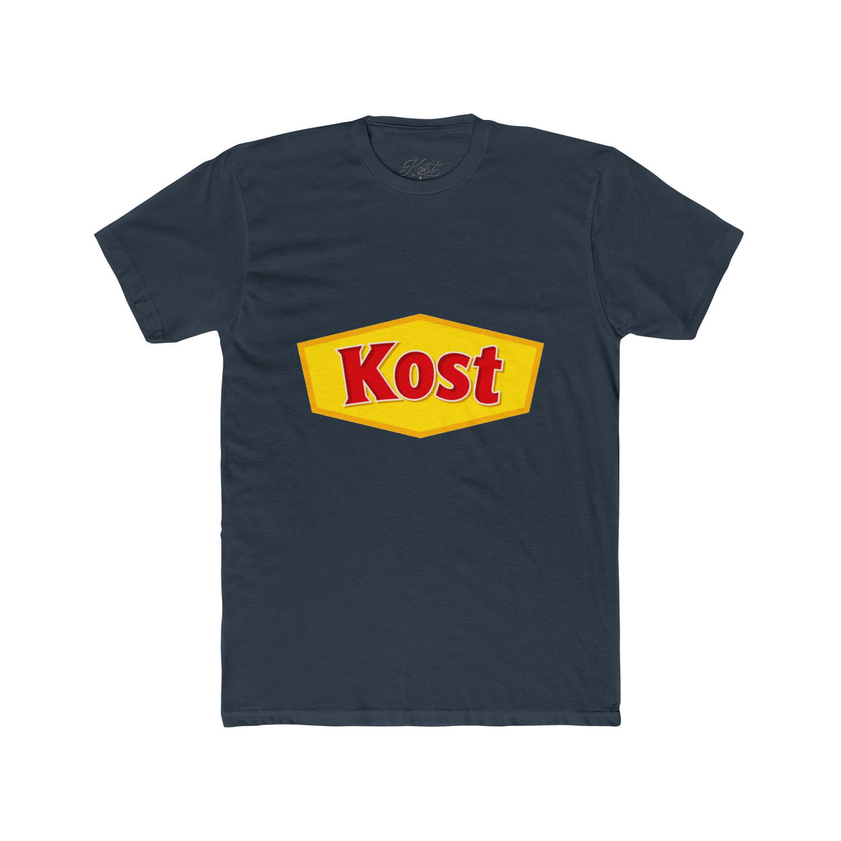 Kost Logo Tee — Retro Yellow & Red Graphic T-Shirt
