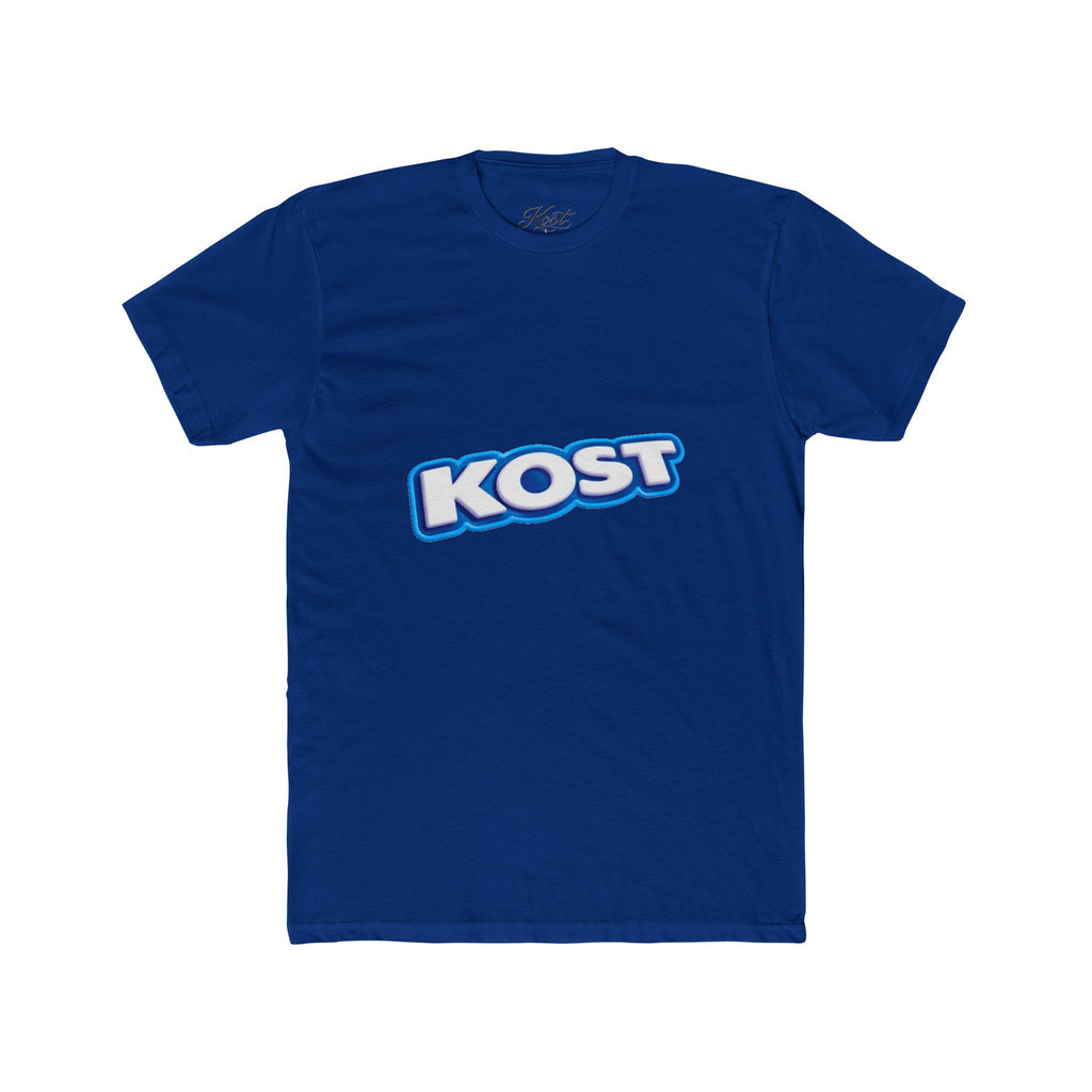 KOST Logo Tee — Retro Blue Gradient Graphic T-Shirt