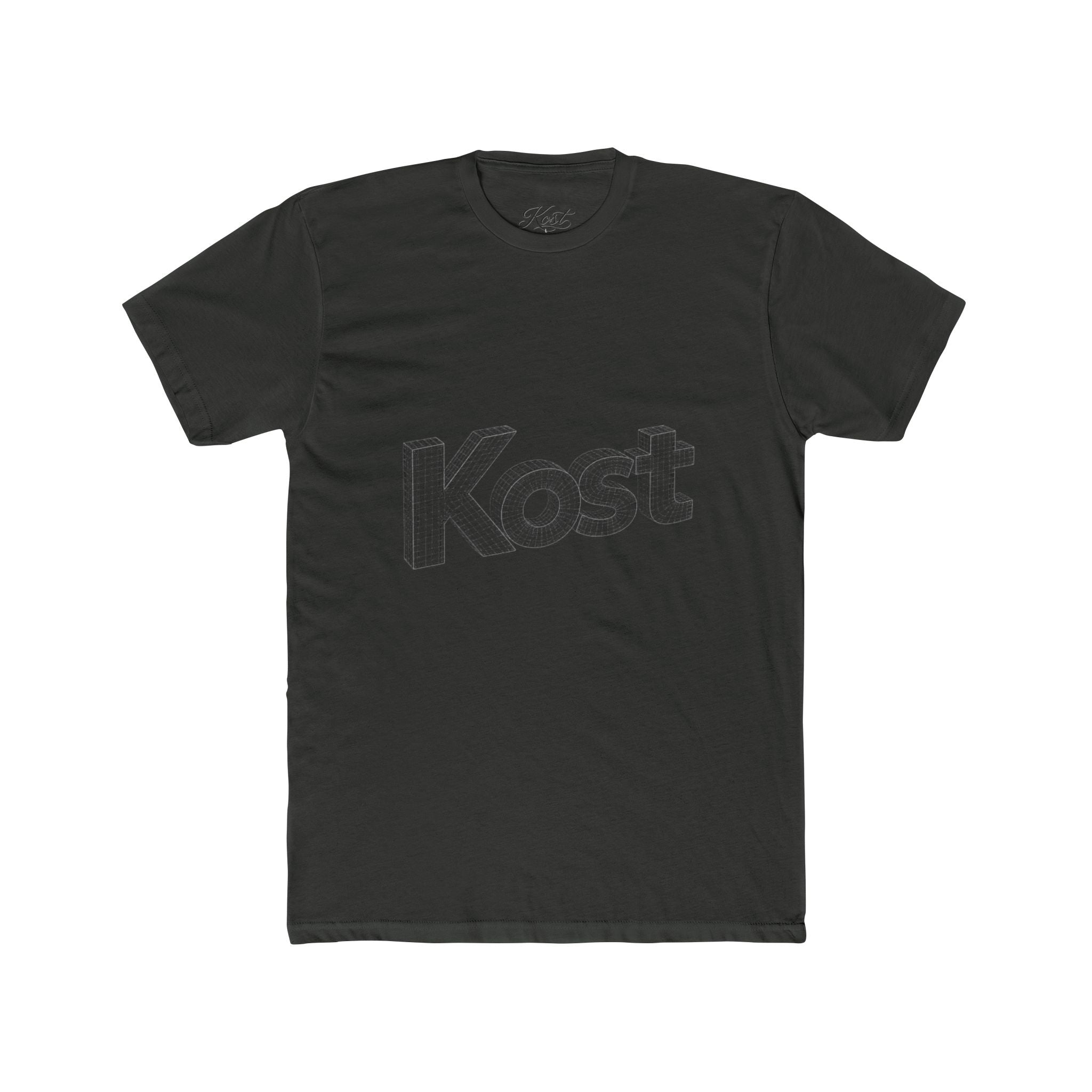 Kost 3D Script Tee — Vintage Wireframe Logo T-Shirt