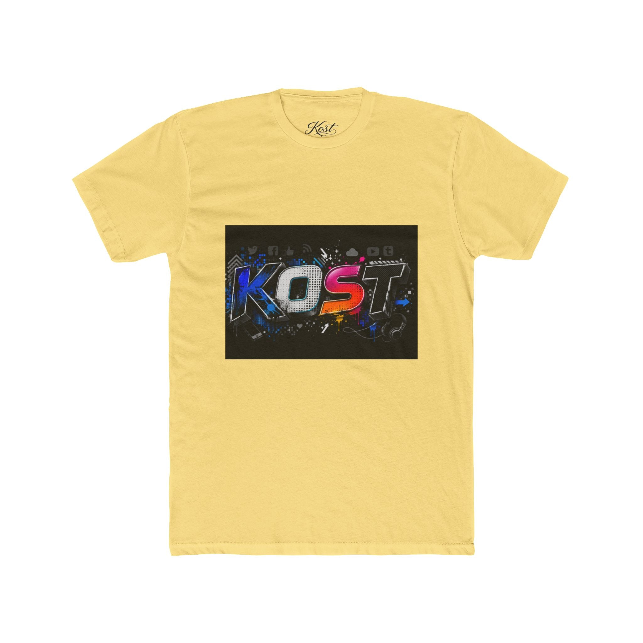 KOST Graphic Tee — Retro Neon Gaming Logo T‑Shirt