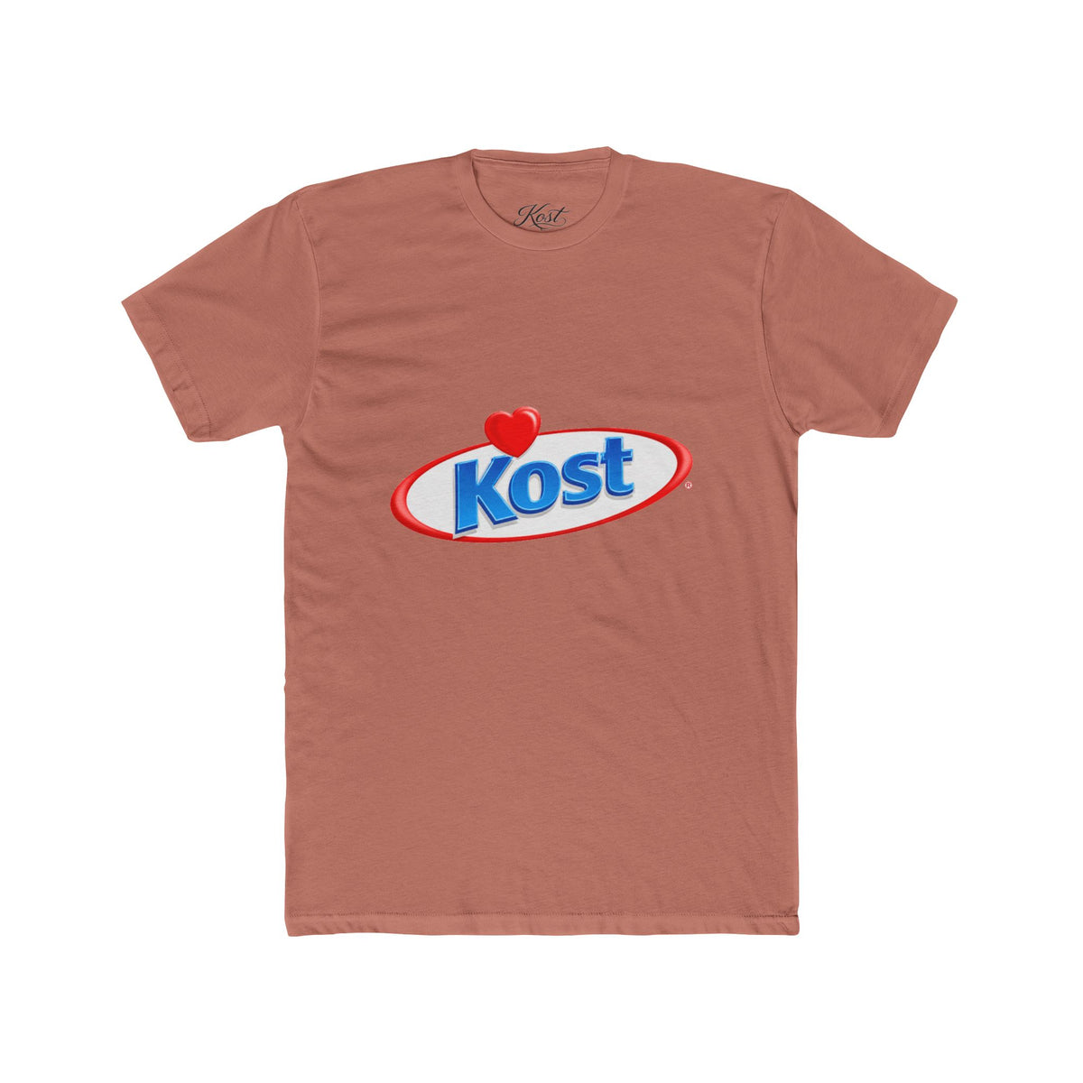 Kost Logo Tee — Retro Heart Emblem Graphic T‑Shirt