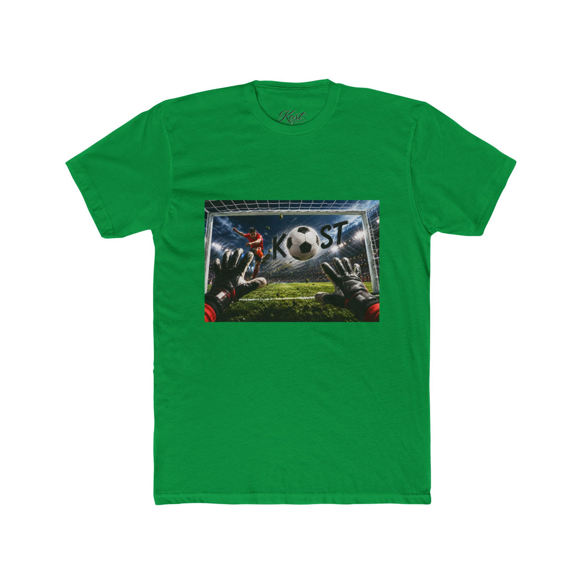 Soccer Goalkeeper Save T-Shirt — Action Soccer Scene Tee