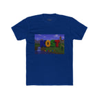 KOST Minecraft-Style Graphic Tee — Colorful Block Letter Landscape Shirt