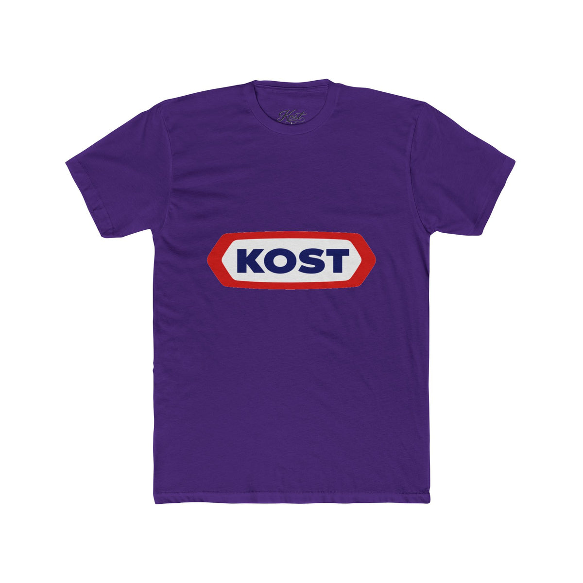 KOST Logo Tee — Retro Red & Blue Graphic T-Shirt