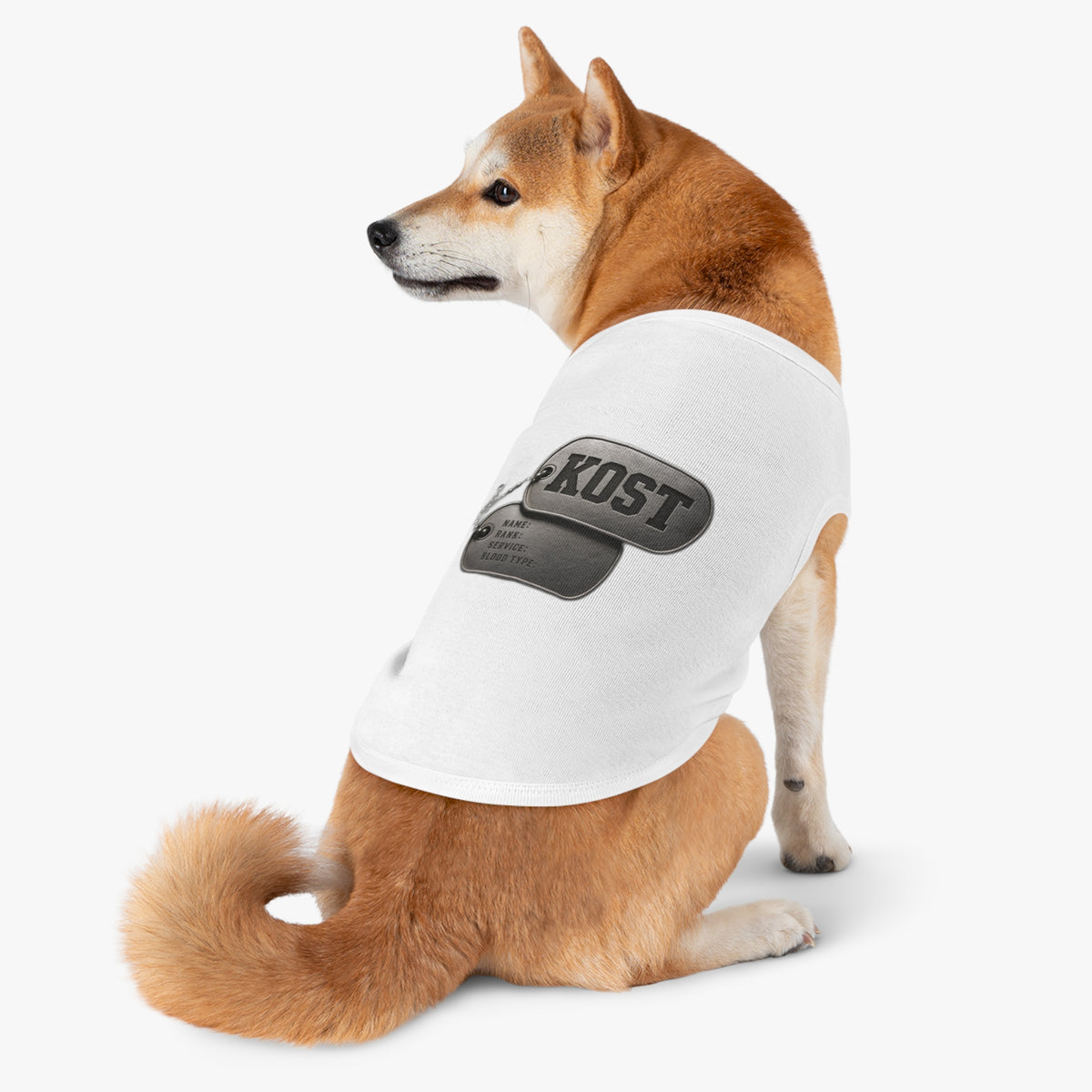 KUST Dog Tag Graphic Pet Tank Top