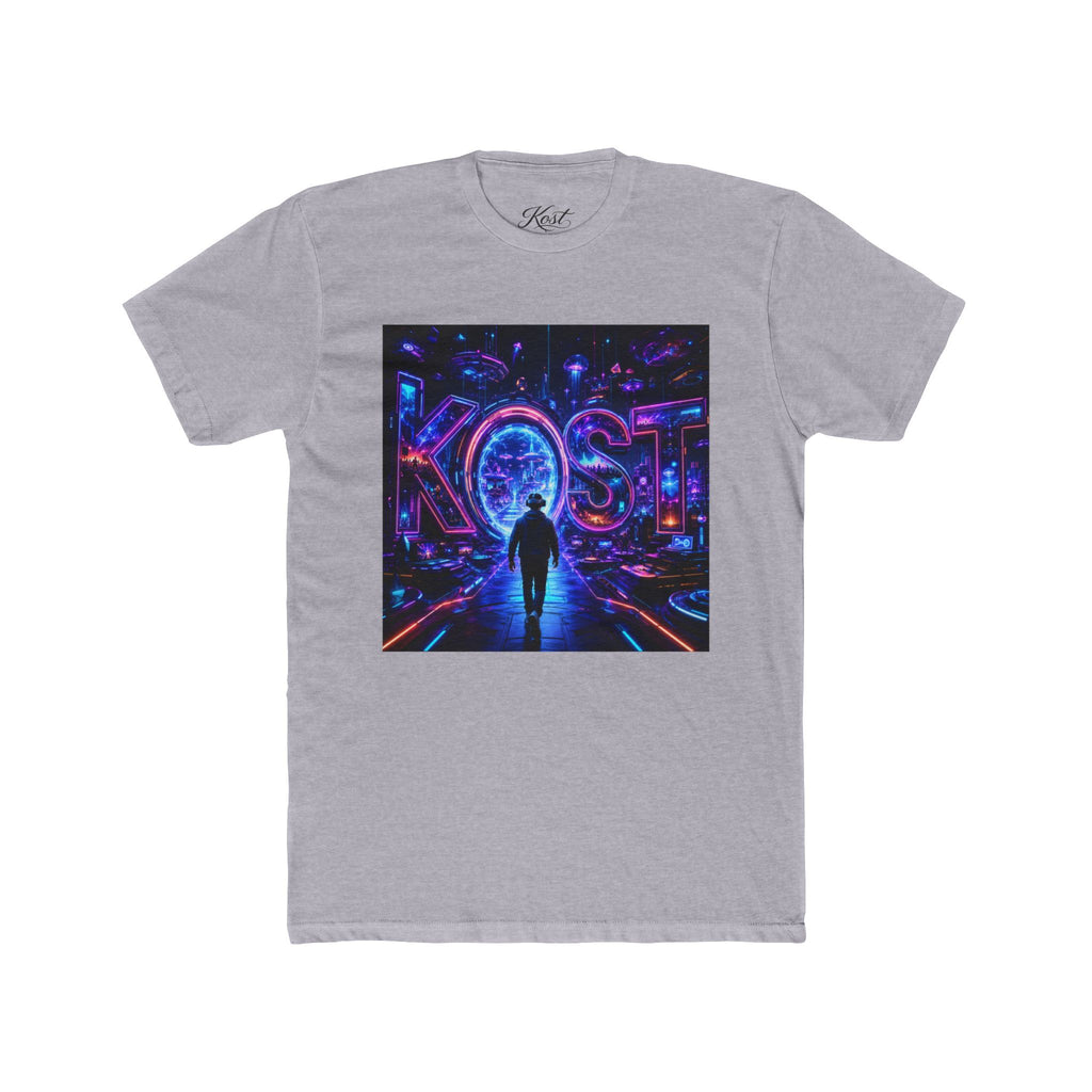 KOSTI Retro Futuristic Neon Tee — Lost Silhouette Vaporwave T-Shirt