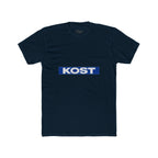 KOST Logo Tee — Retro Blue Box Graphic Cotton T‑Shirt