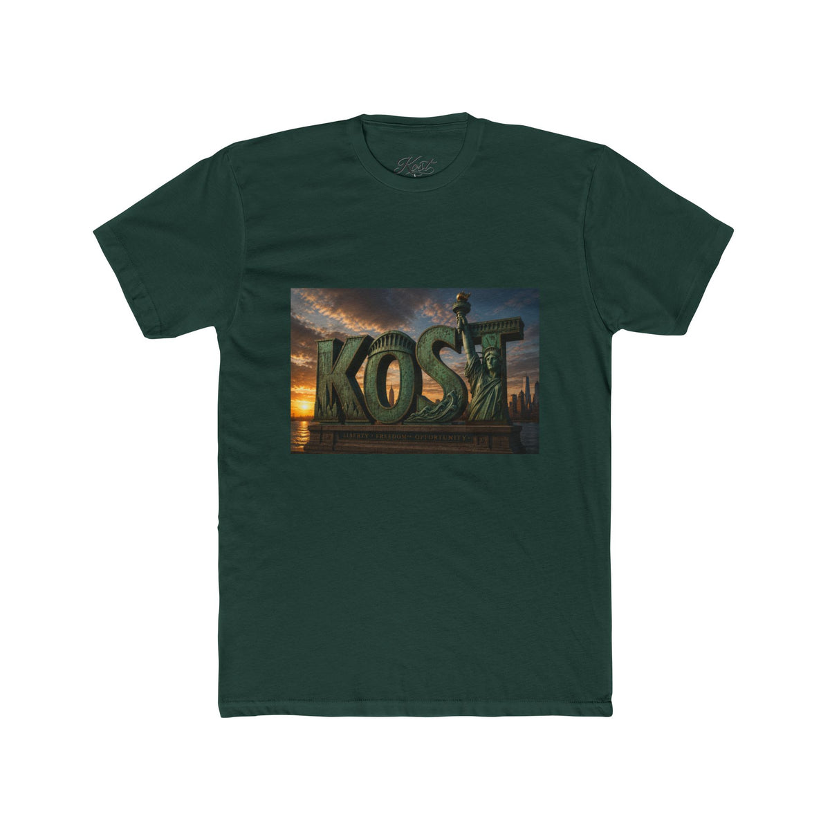 Kost Tropical Sunset T‑Shirt — Vintage Island Logo Tee