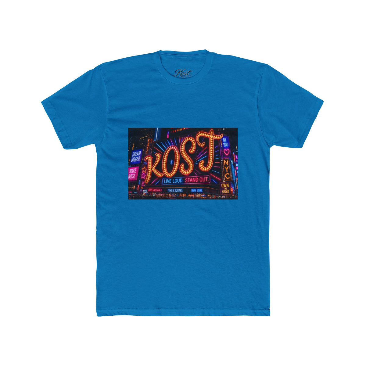 Kost Neon Sign Graphic Tee — Retro City Nightlife T-Shirt