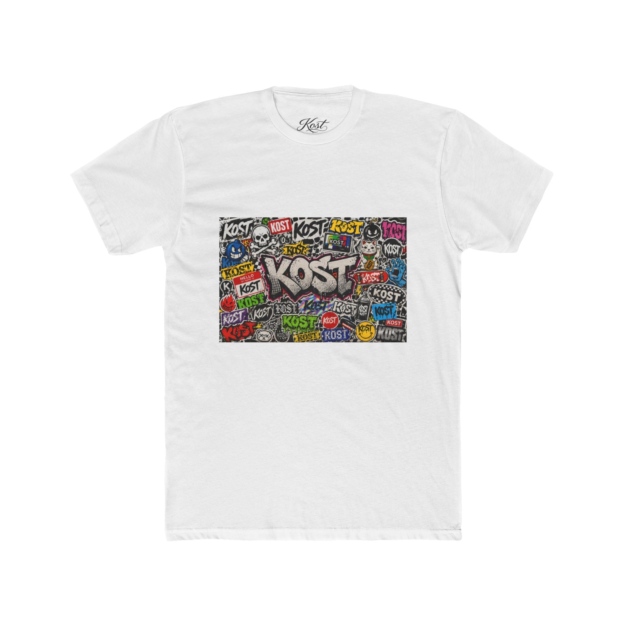 KOST Graffiti Logo Crew T‑Shirt — Urban Streetwear Graphic Tee