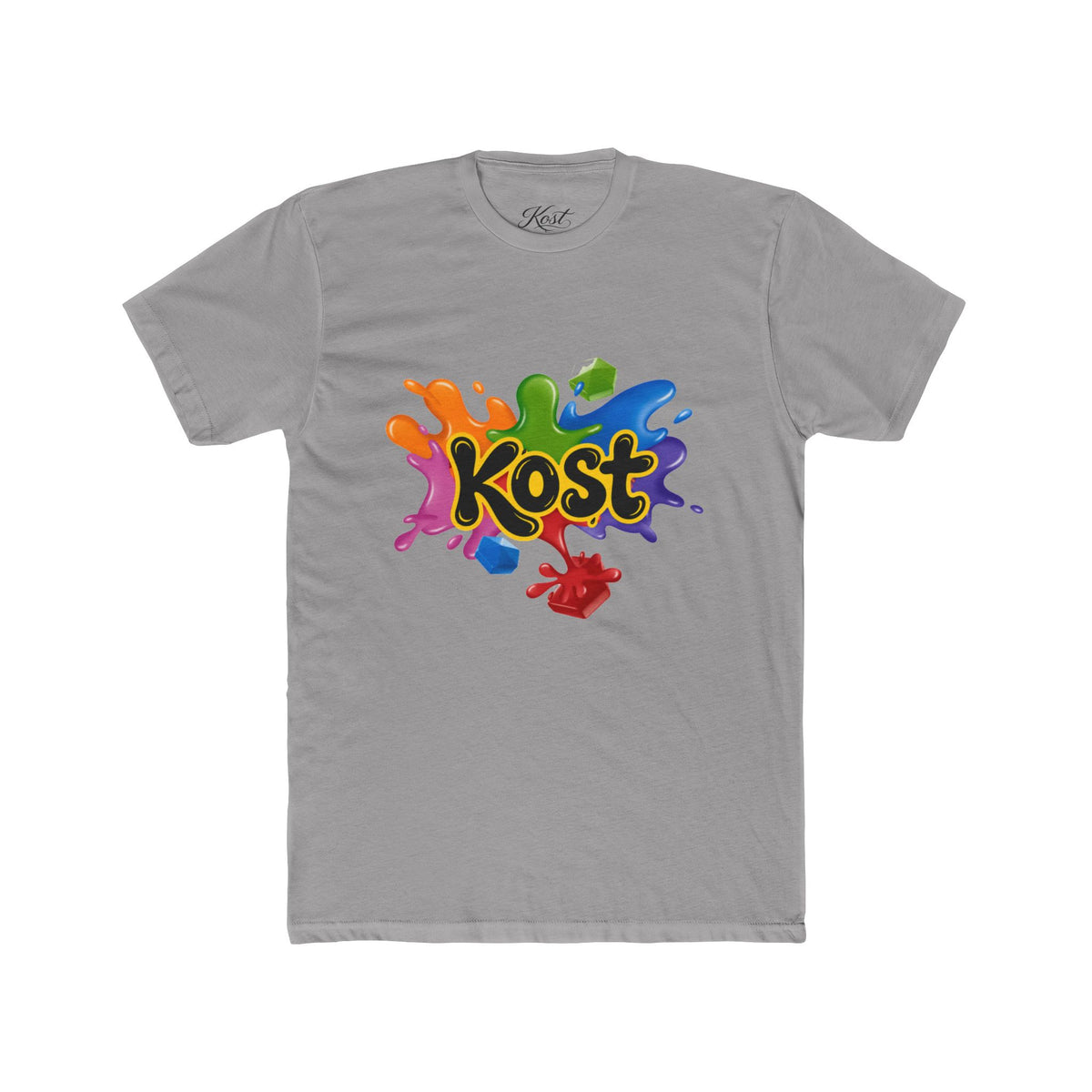 Kost Rainbow Paint Splash Tee — Colorful Graphic Cotton T-Shirt