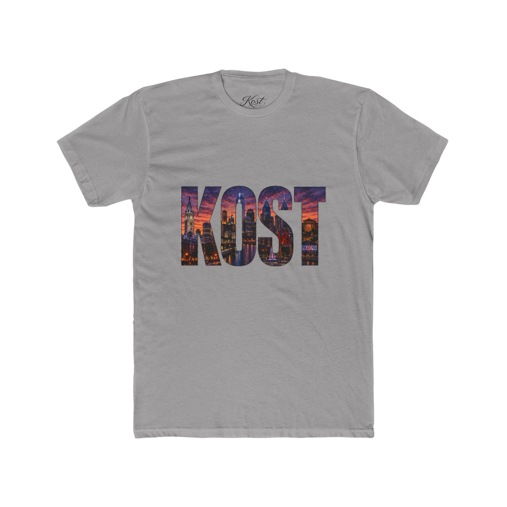 KOST Cityscape Graphic Tee — Urban Skyline Lettering Cotton T‑Shirt