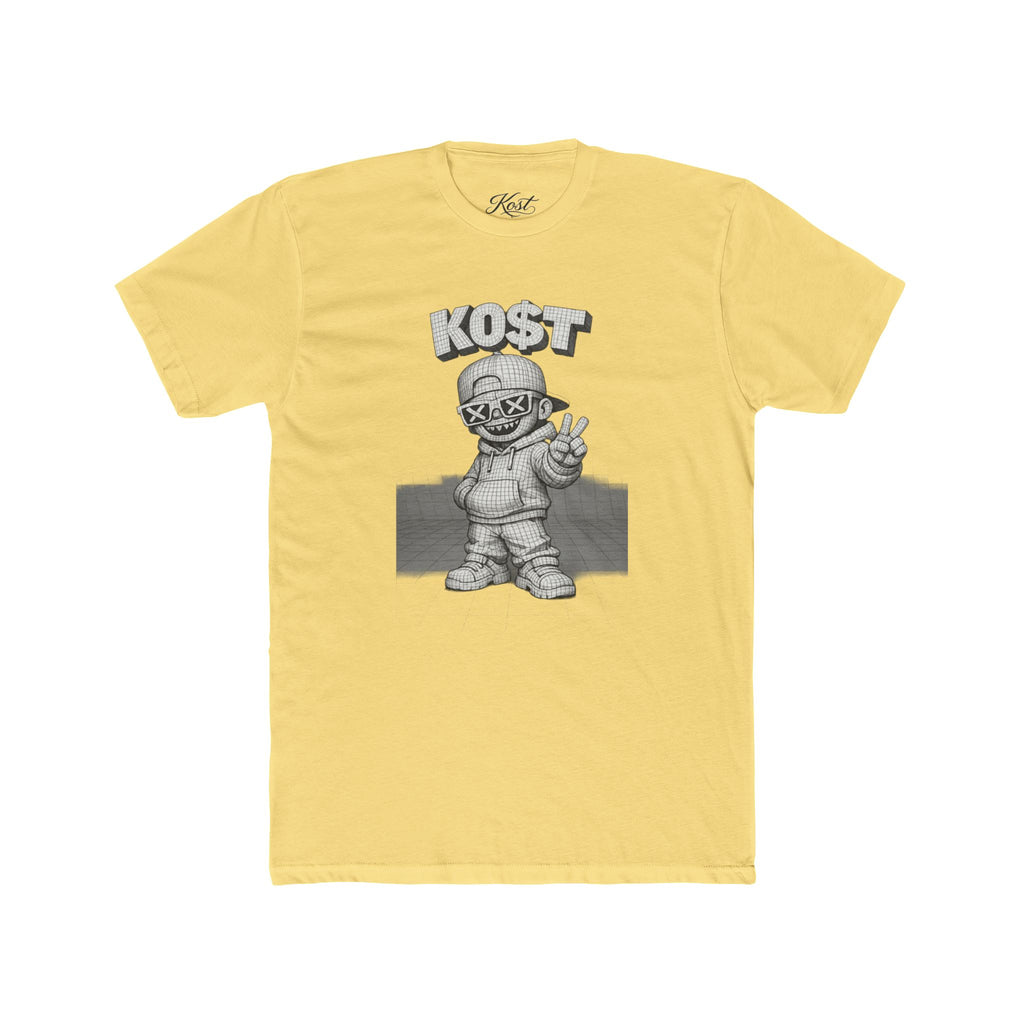 KOST Street Character Tee — Retro Hip-Hop Skull Graphic T-Shirt