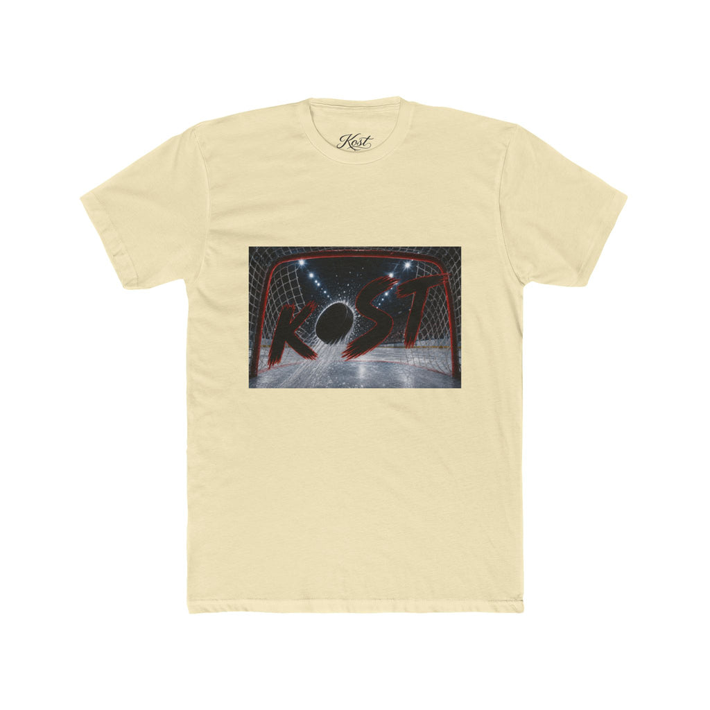 Retro Hockey Rink Graphic Tee — 'KO' Puck Design