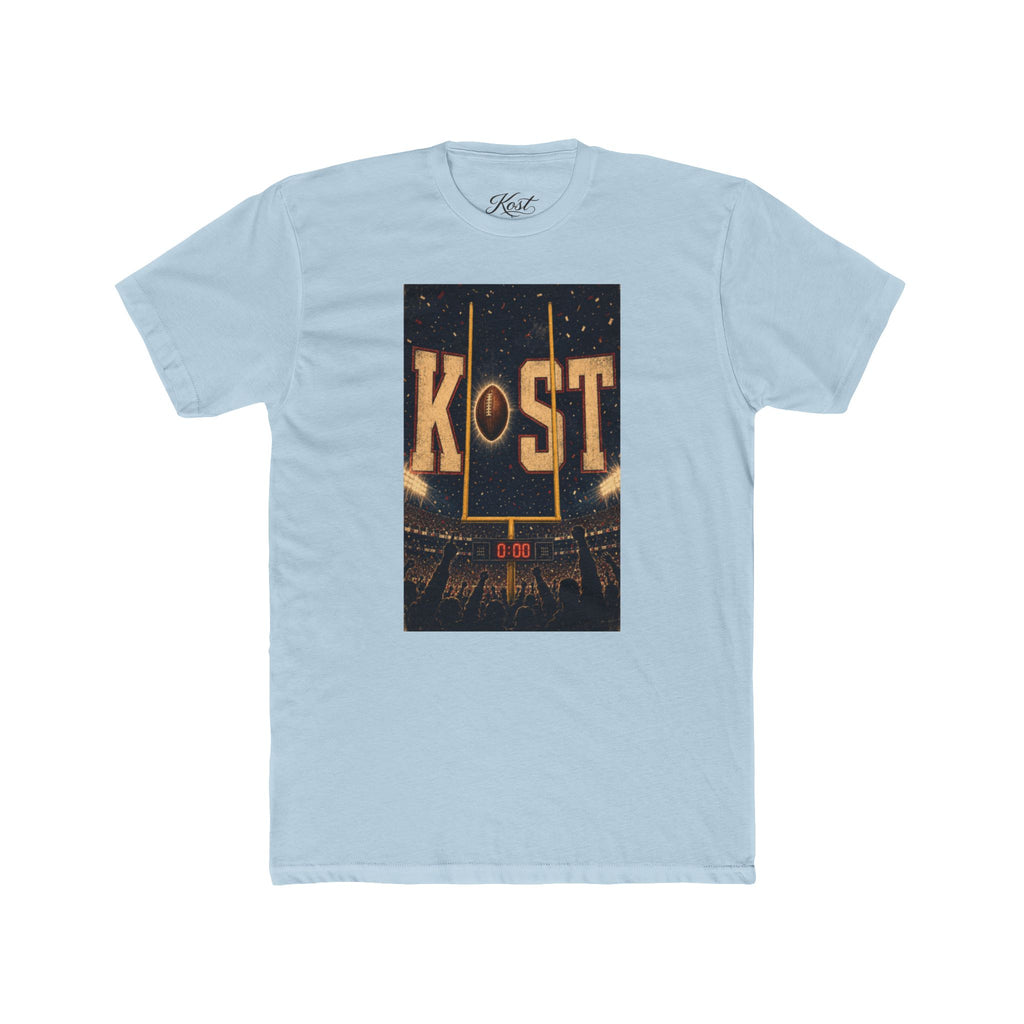 KOST Football Goal Tee — Vintage Stadium Graphic Crew Shirt