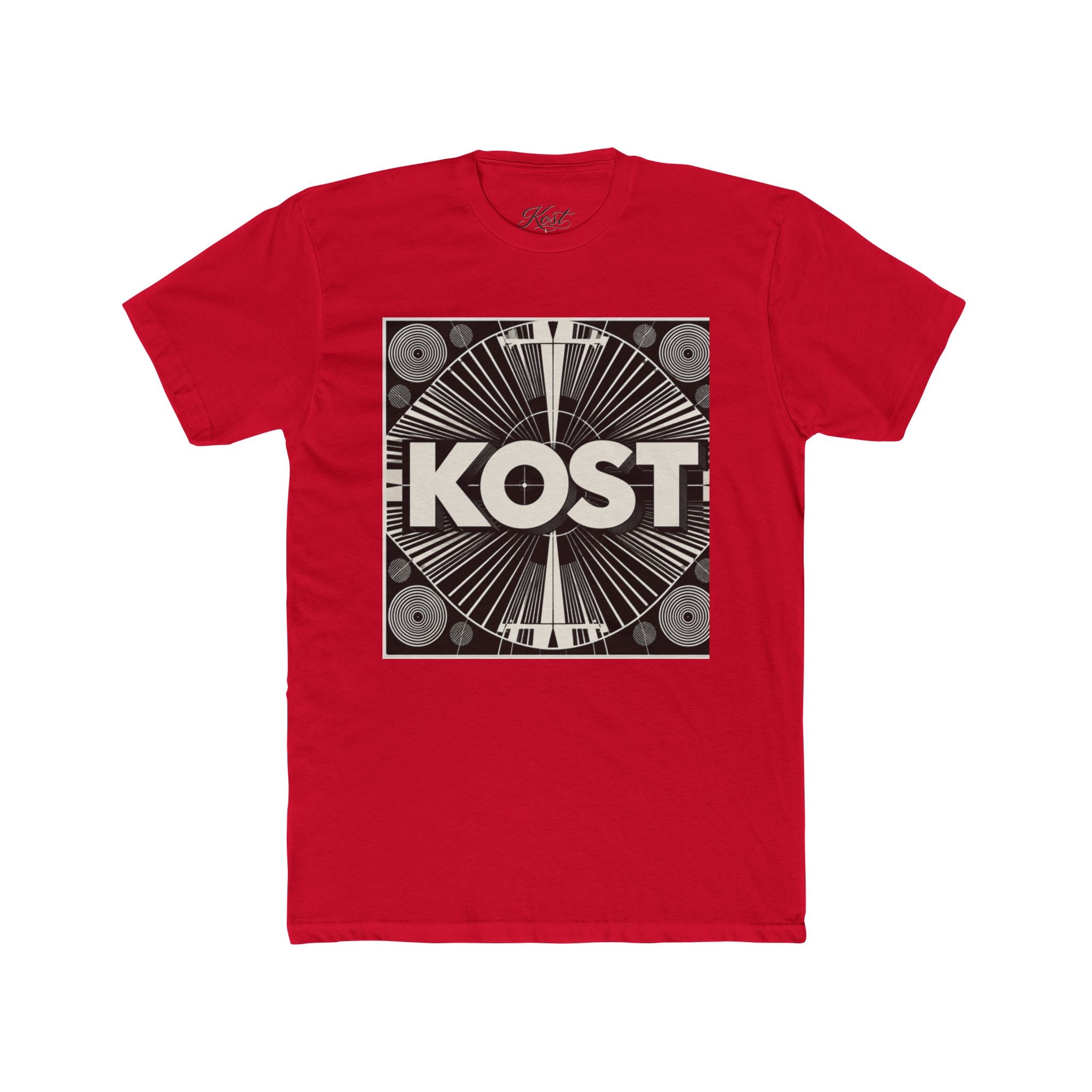 KOST Retro Record Label Tee — Vintage Vinyl Graphic T-Shirt