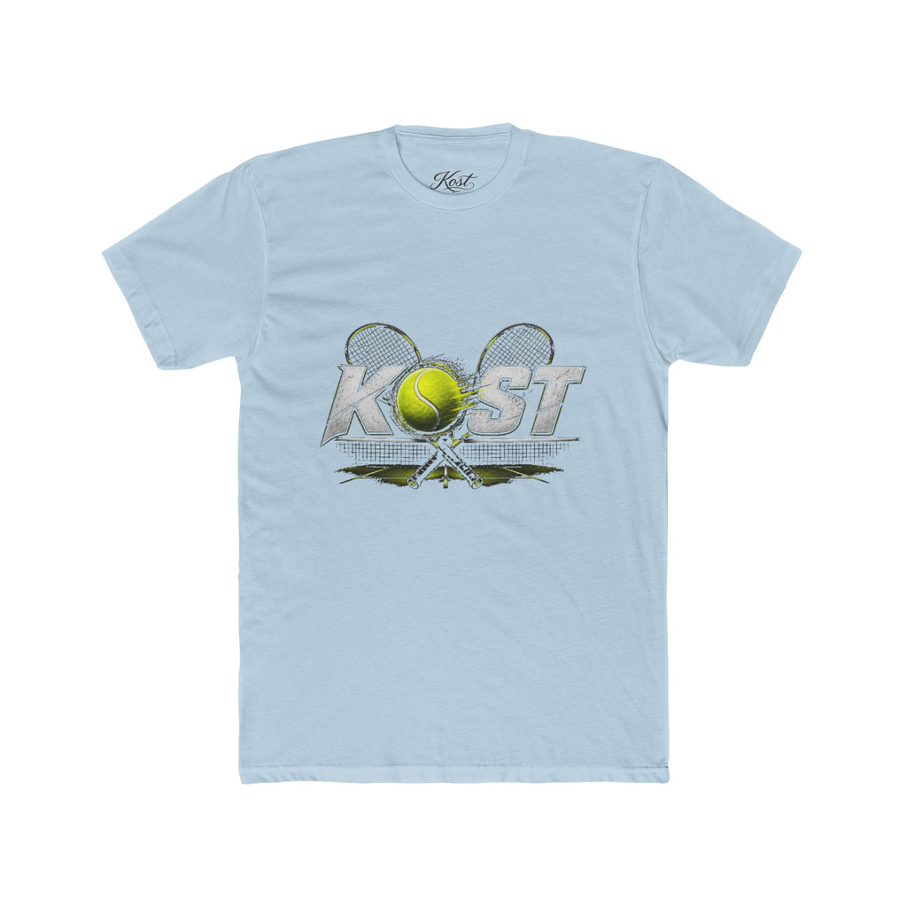 Tennis A-List Crew Tee — Retro Tennis Ball & Racket Graphic