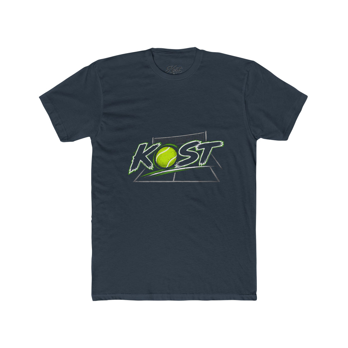 Tennis Tee — 'KOST' Graphic Cotton Crew Shirt