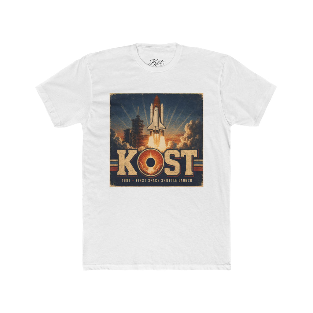 KOST Space Shuttle Retro Tee — Vintage Rocket Launch Graphic T-Shirt