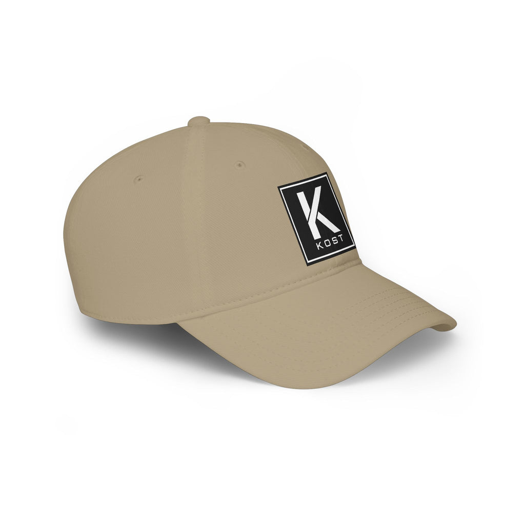 KOST Square Logo Baseball Cap – Low Profile Red Hat