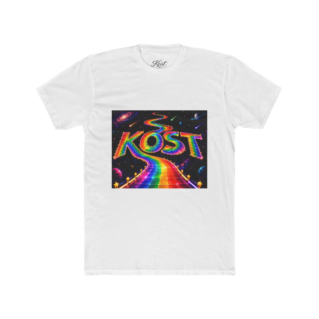 KOST Rainbow Road T-Shirt — Psychedelic Retro Cosmic Graphic Tee