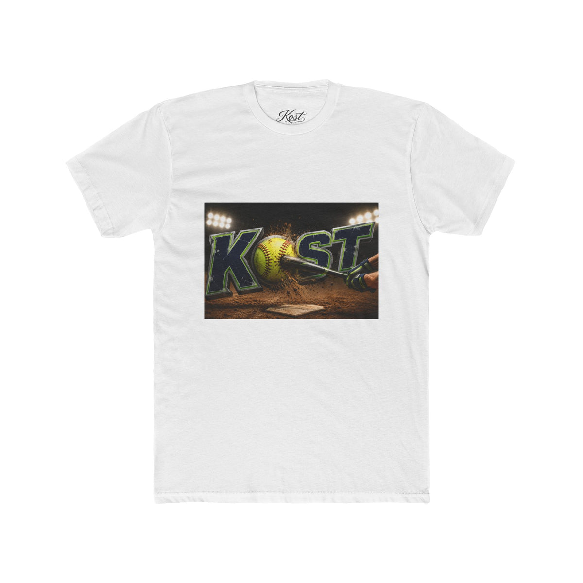 Baseball Stadium Graphic Tee — "Kast" Night Game Design