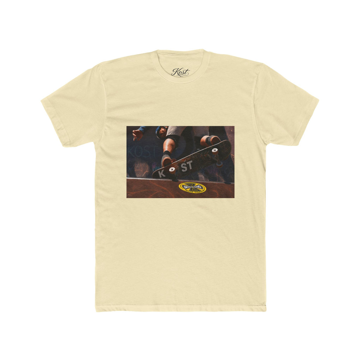 Skateboard Trick Photo Tee — Vintage Skate Deck Graphic T-Shirt