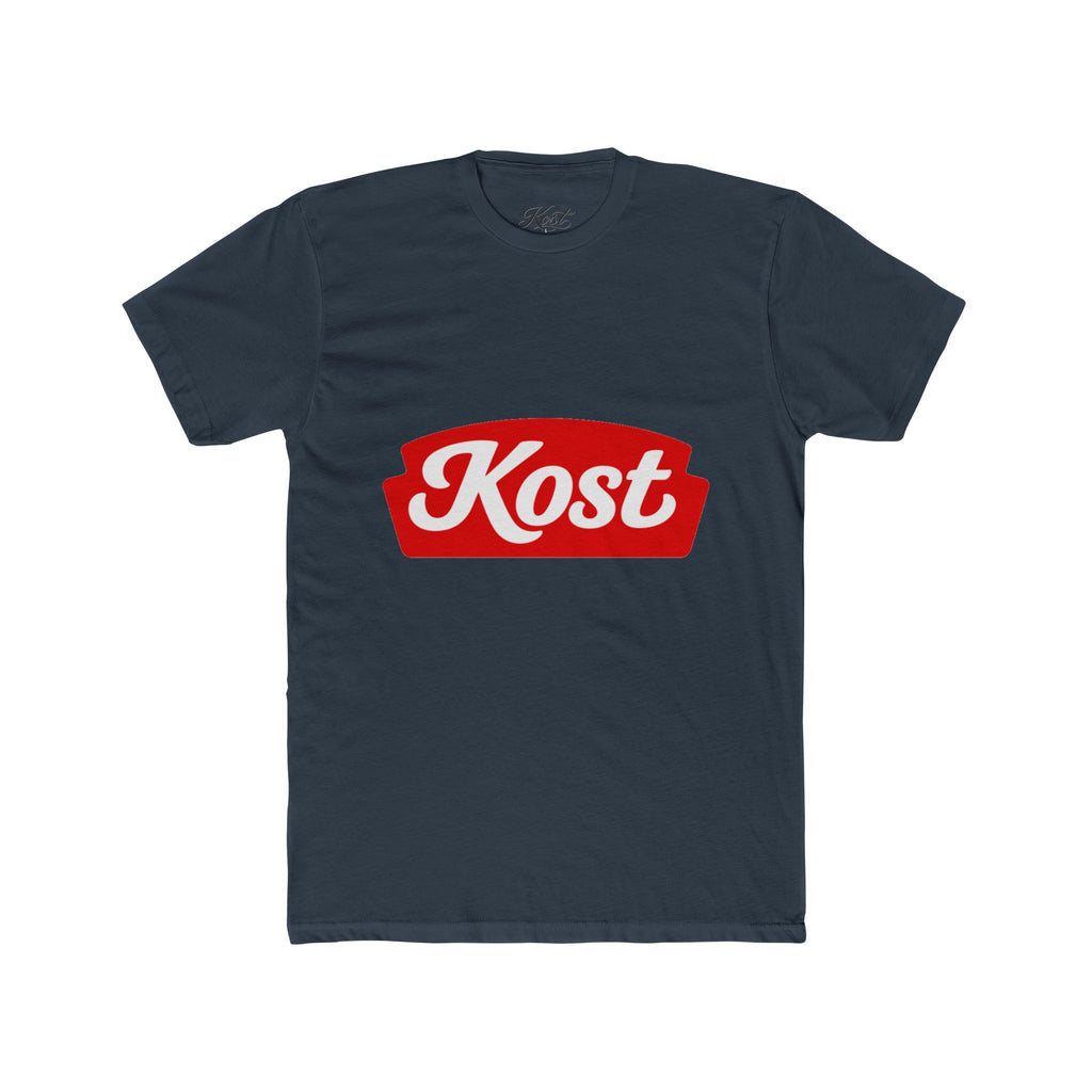 Kost Logo Tee — Retro Red Script Graphic T-Shirt