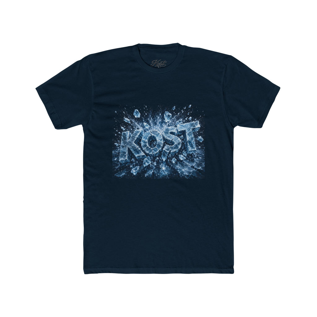 KOST Abstract Blue Graphic Cotton Crew Tee