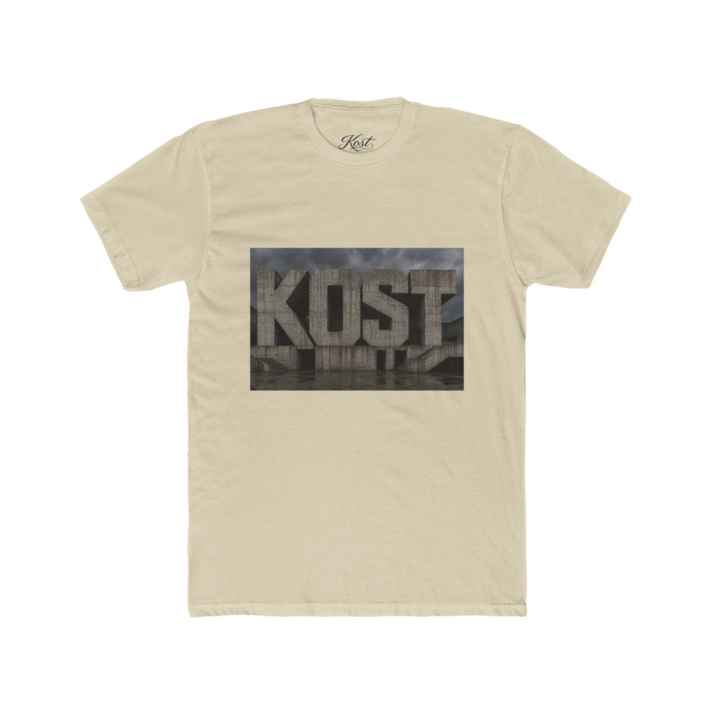 KOST Concrete Wall Graphic Tee — Urban Industrial Streetwear T-Shirt
