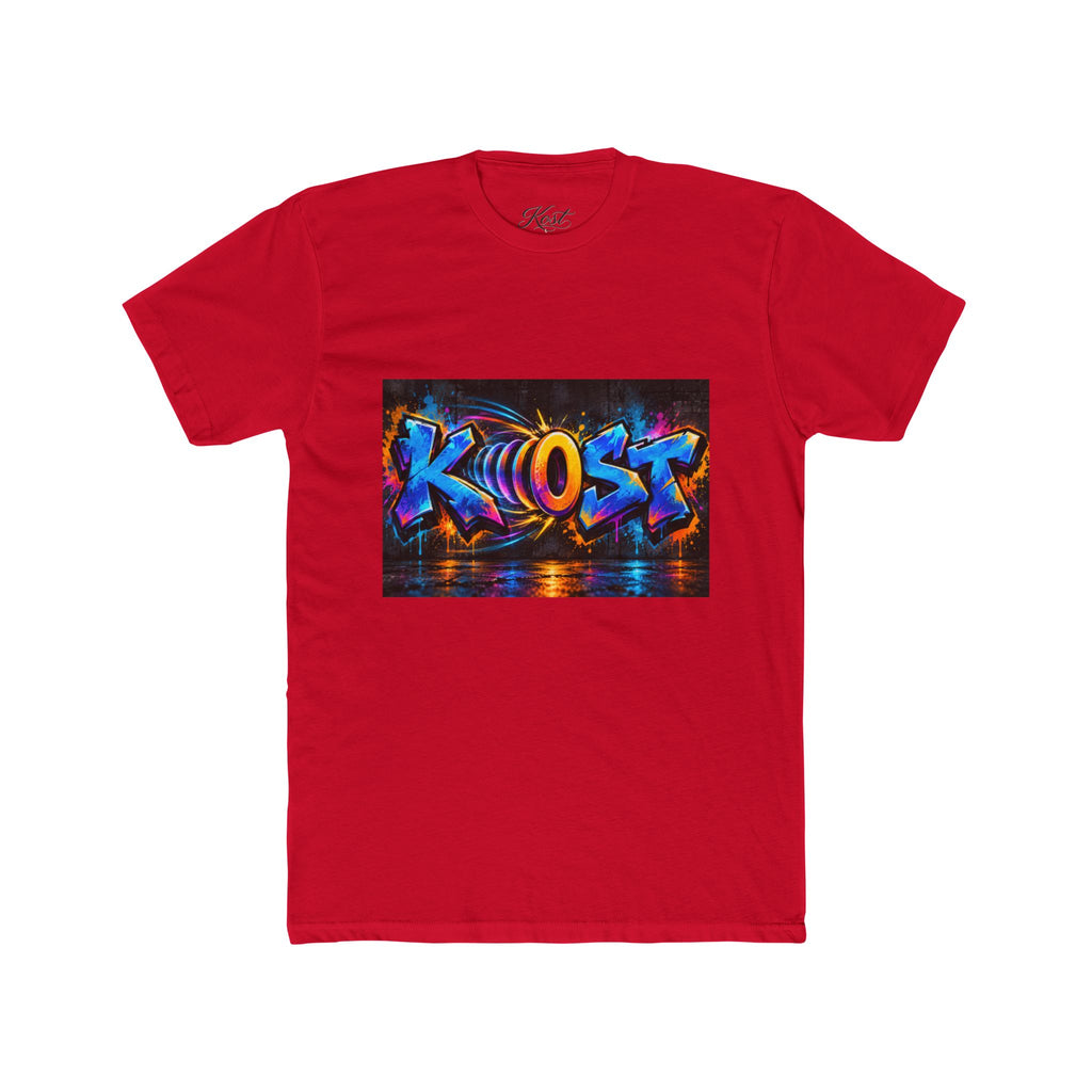 Graffiti 'KHOST' Art Tee - Vibrant Urban Streetwear Crewneck