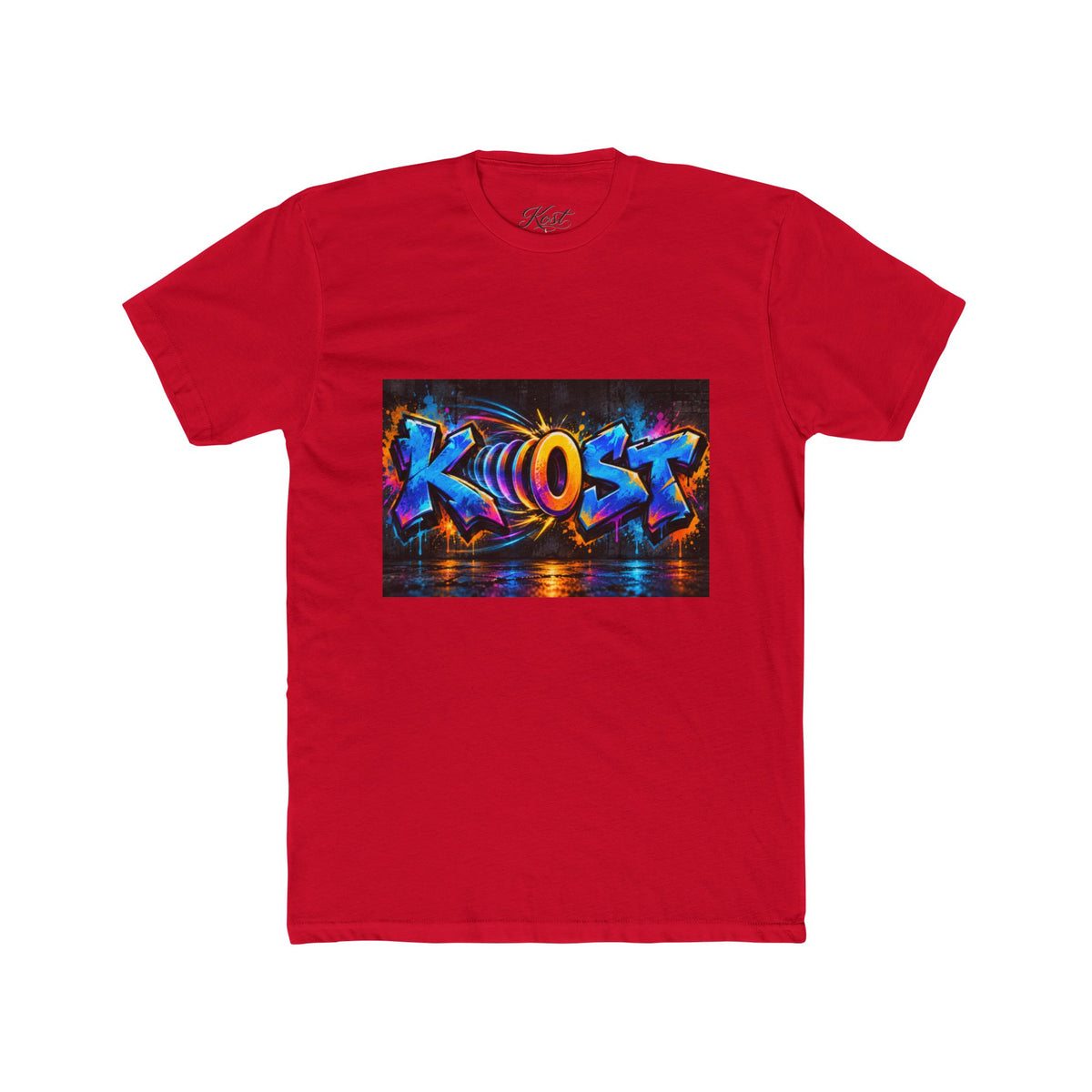 Graffiti 'KHOST' Art Tee - Vibrant Urban Streetwear Crewneck