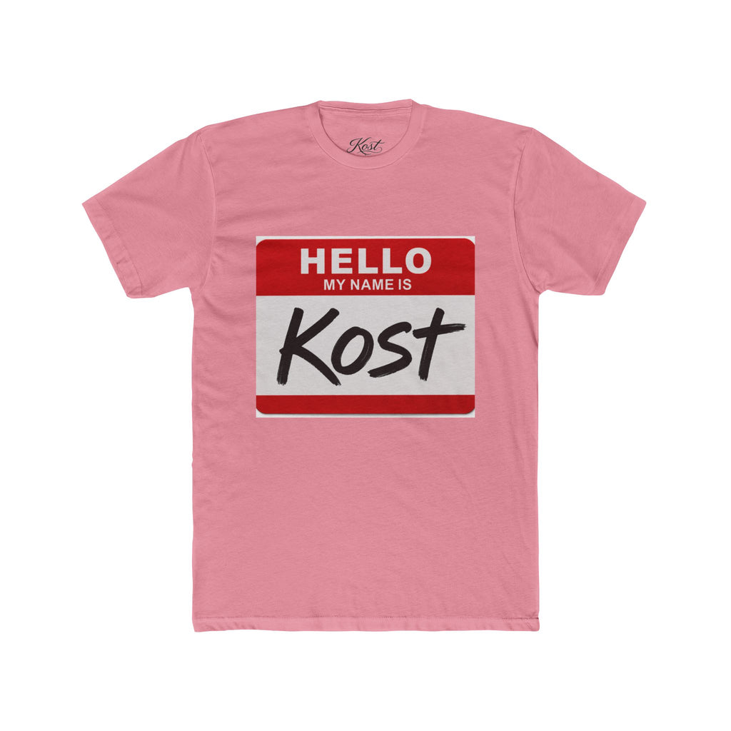 Hello My Name Is Kost T‑Shirt — Name Tag Graphic Tee