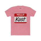 Hello My Name Is Kost T‑Shirt — Name Tag Graphic Tee
