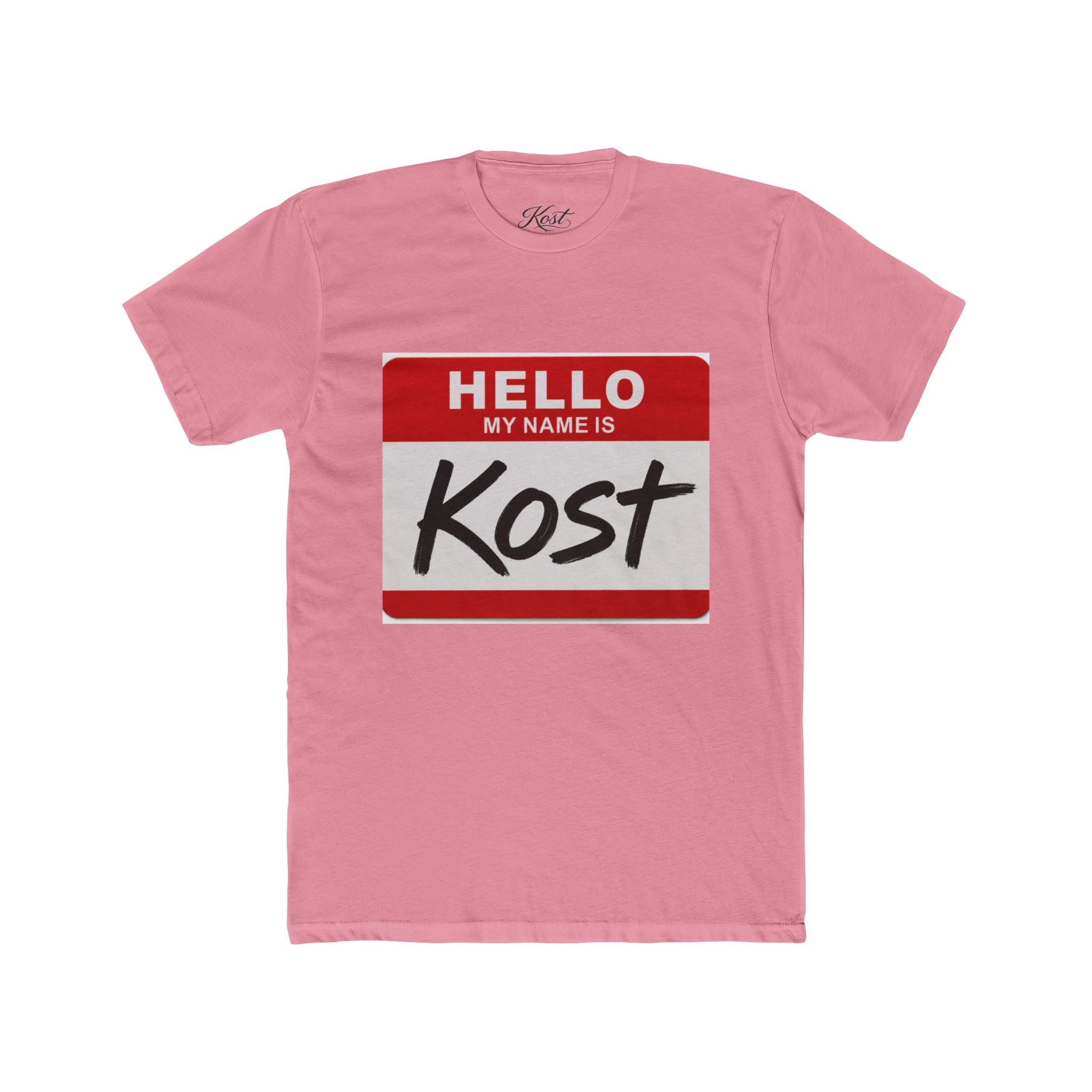 Hello My Name Is Kost T‑Shirt — Name Tag Graphic Tee