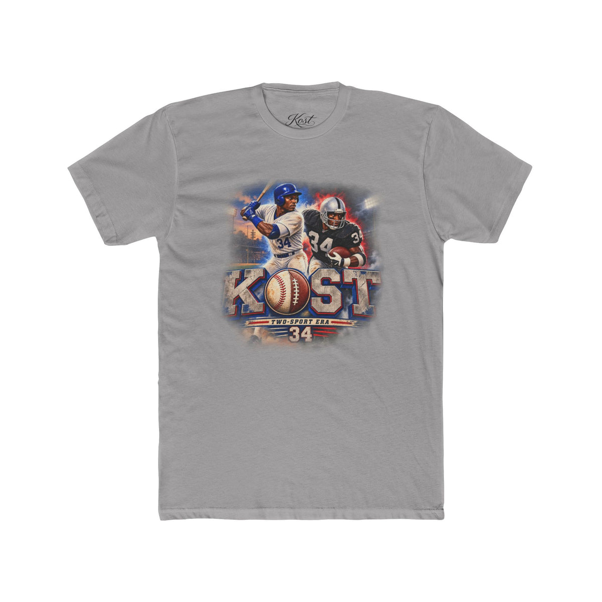 Kost Vintage Baseball & Football Collage Tee