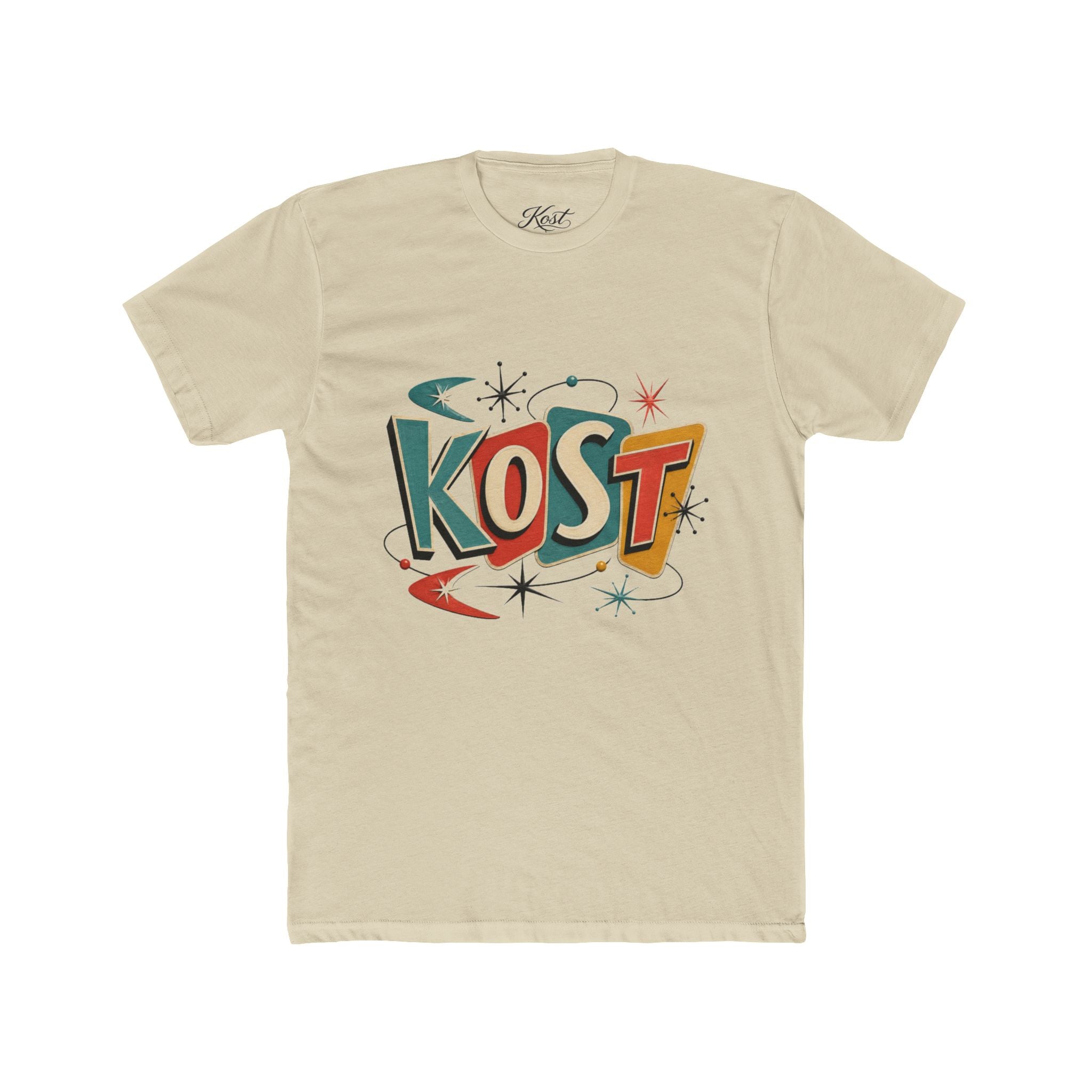 KOST Retro Vintage Logo Tee — 1950s Atomic Mid-Century Graphic T-Shirt