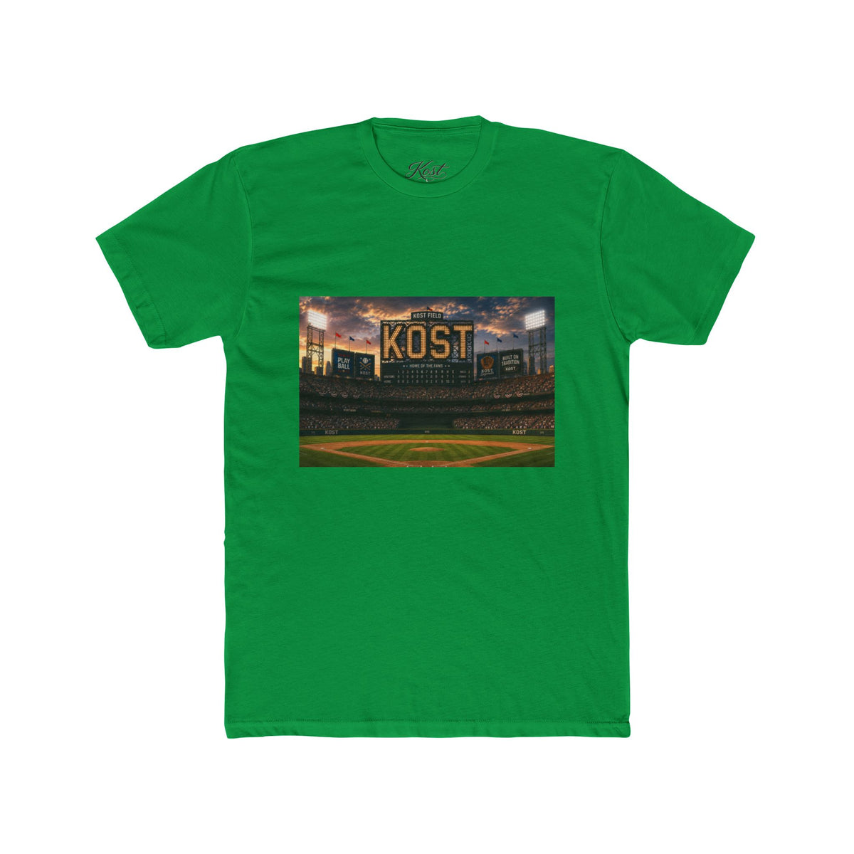 KOST Stadium Baseball Tee — Vintage Ballpark Graphic T-Shirt
