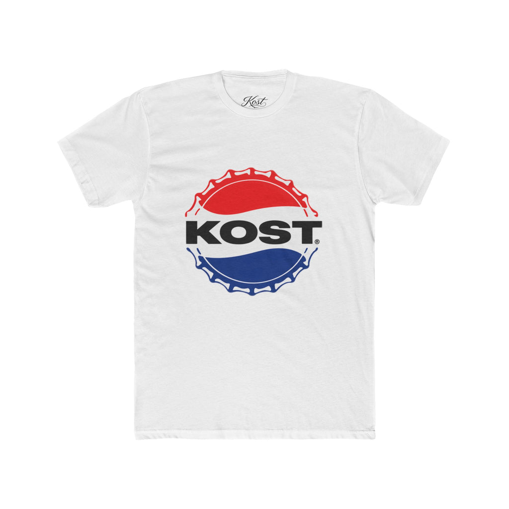 KOST Retro Bottle Cap Tee — Red, White & Blue Logo T-Shirt