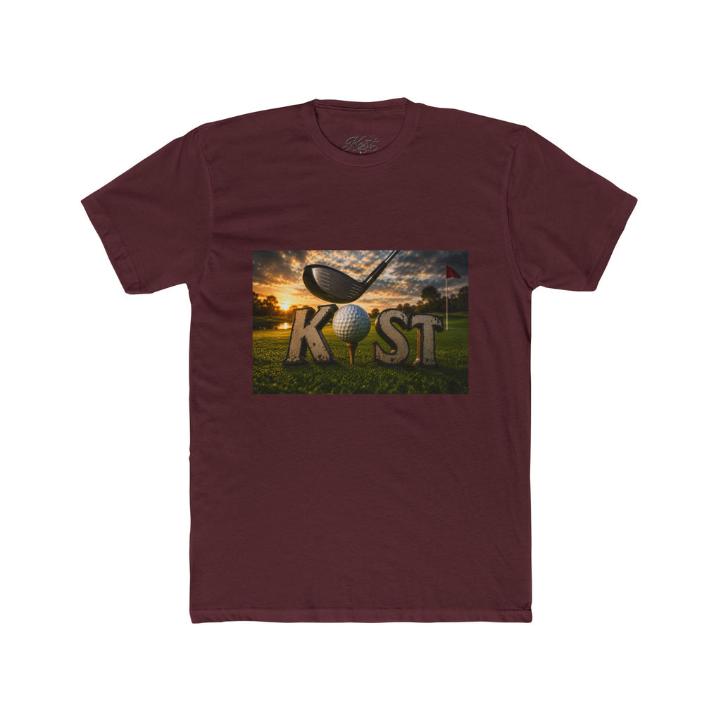 K!ST Golf Sunset Crew Tee — Vintage Golf Club Graphic T-Shirt