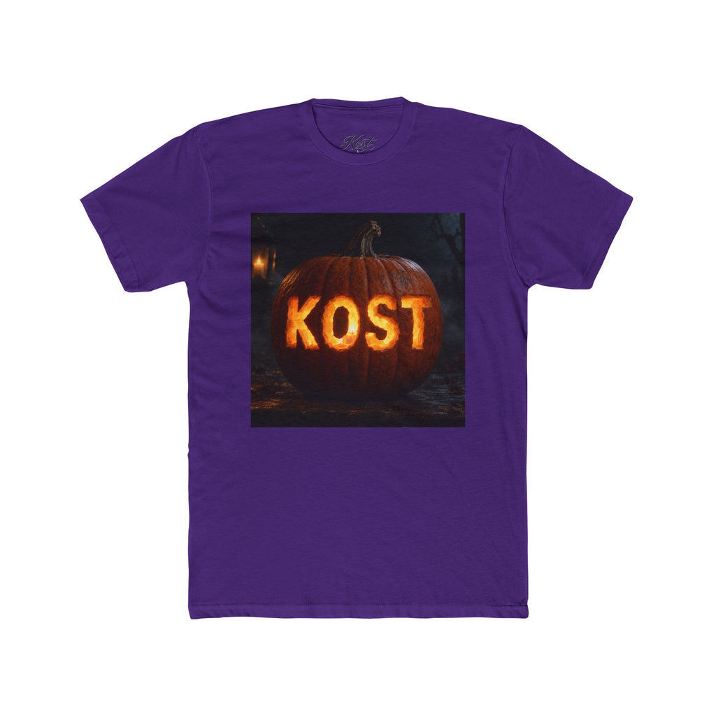 Pumpkin Carved 'KOST' Tee — Halloween Jack-O'-Lantern T-Shirt